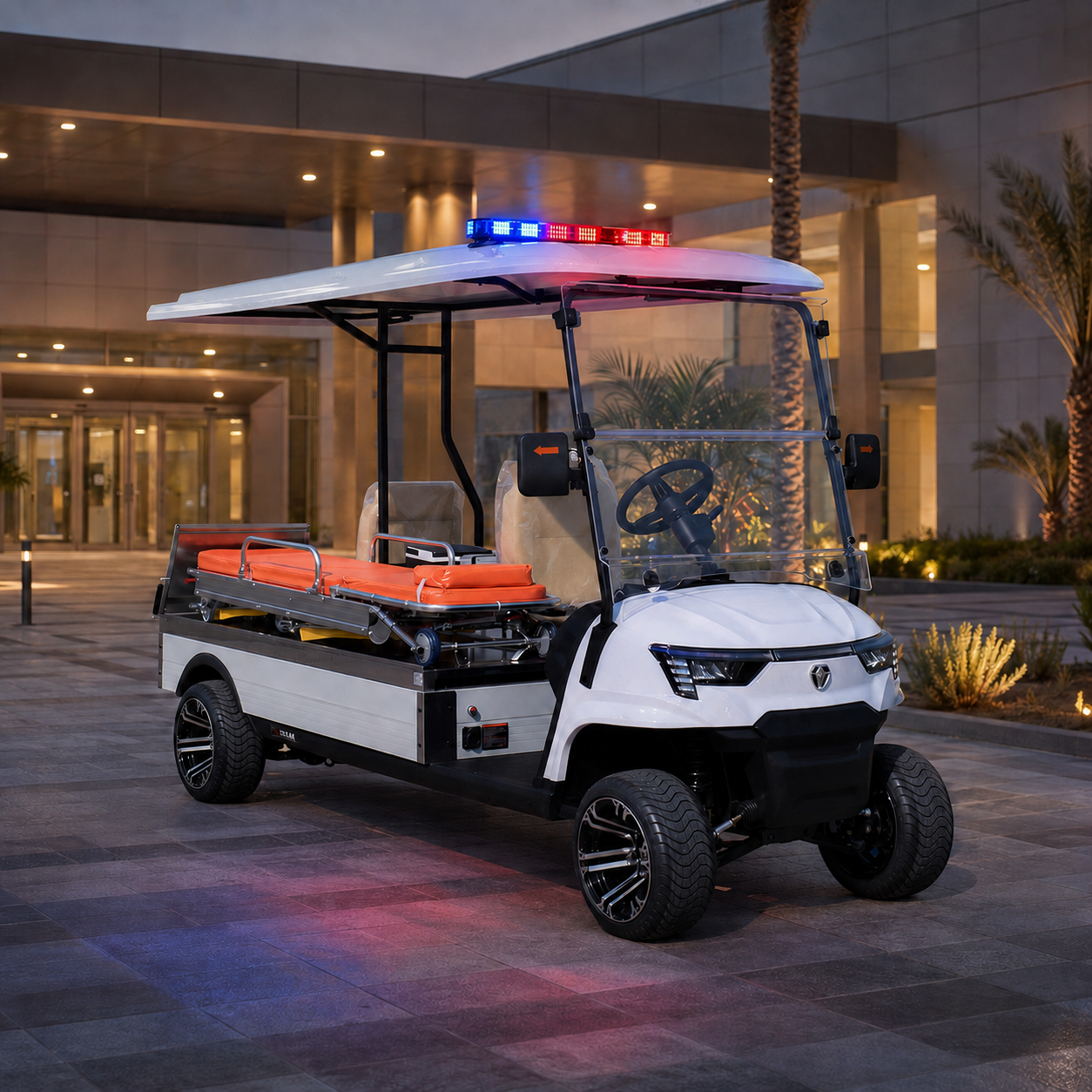 Electric Medical & Ambulance Cart available for rental in Saudi Arabia