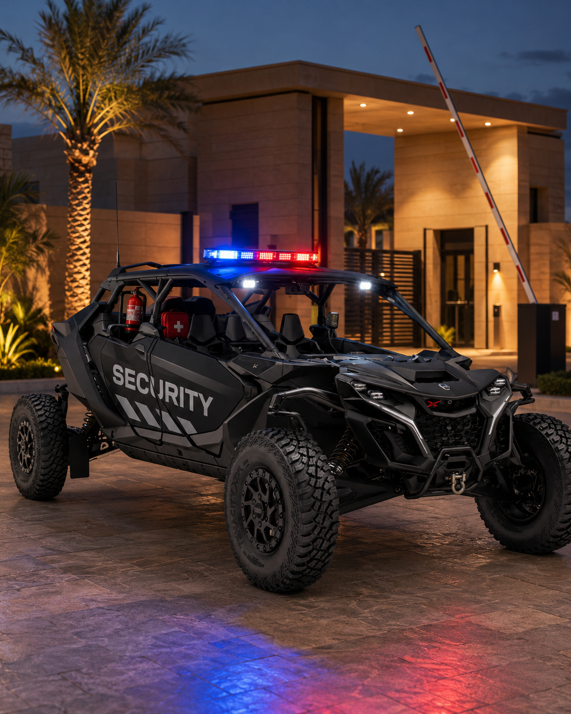Electric Security & Patrol Vehicle available for rental in Saudi Arabia
