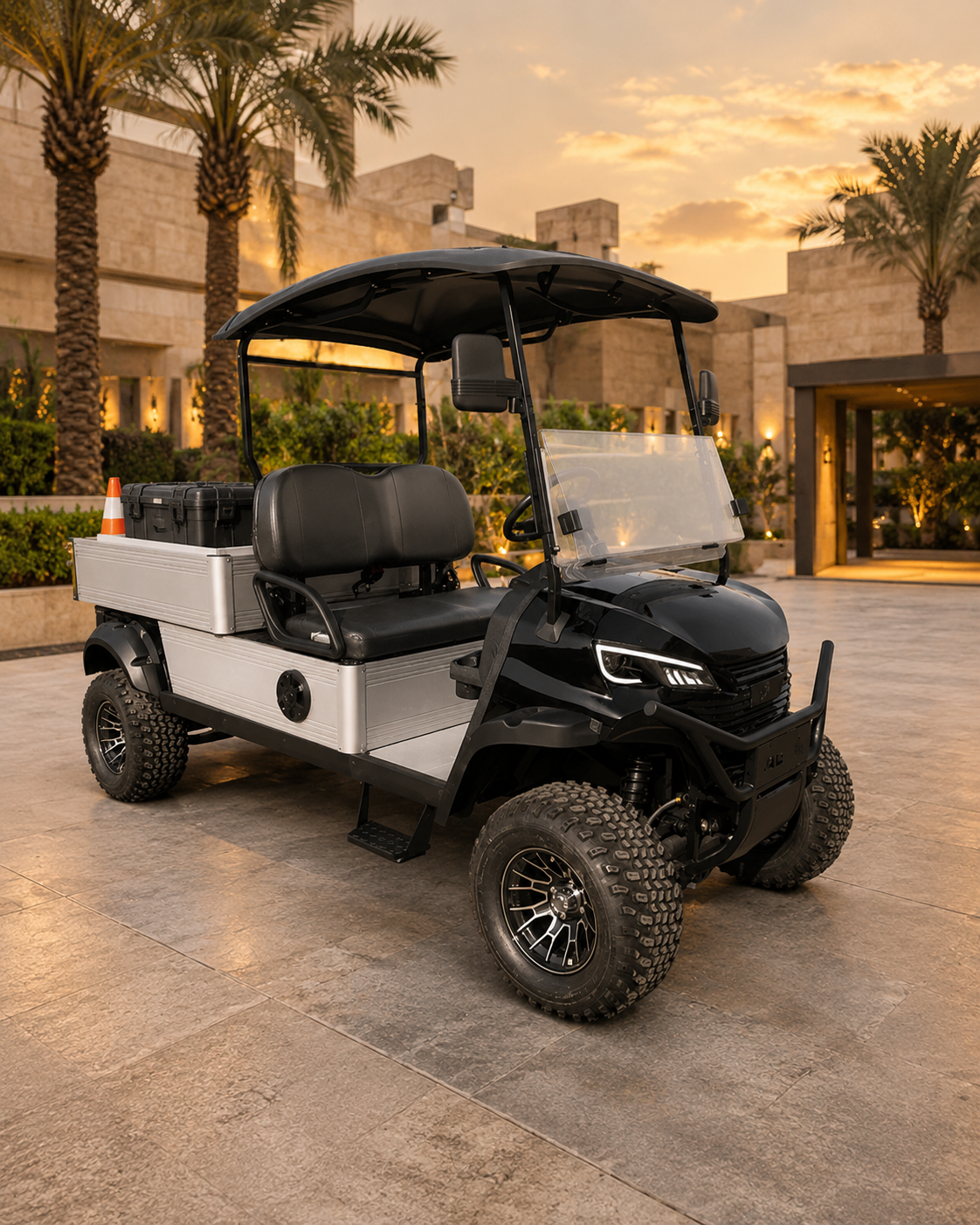 Electric Utility Vehicle available for rental in Saudi Arabia